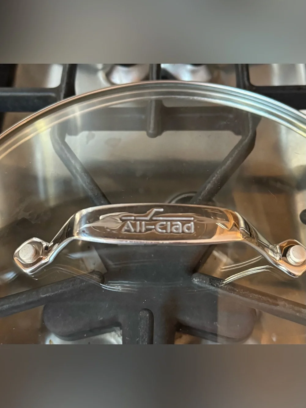 All-Clad Glass Replacement Lid Only with Stainless Handle - Clear- 10”